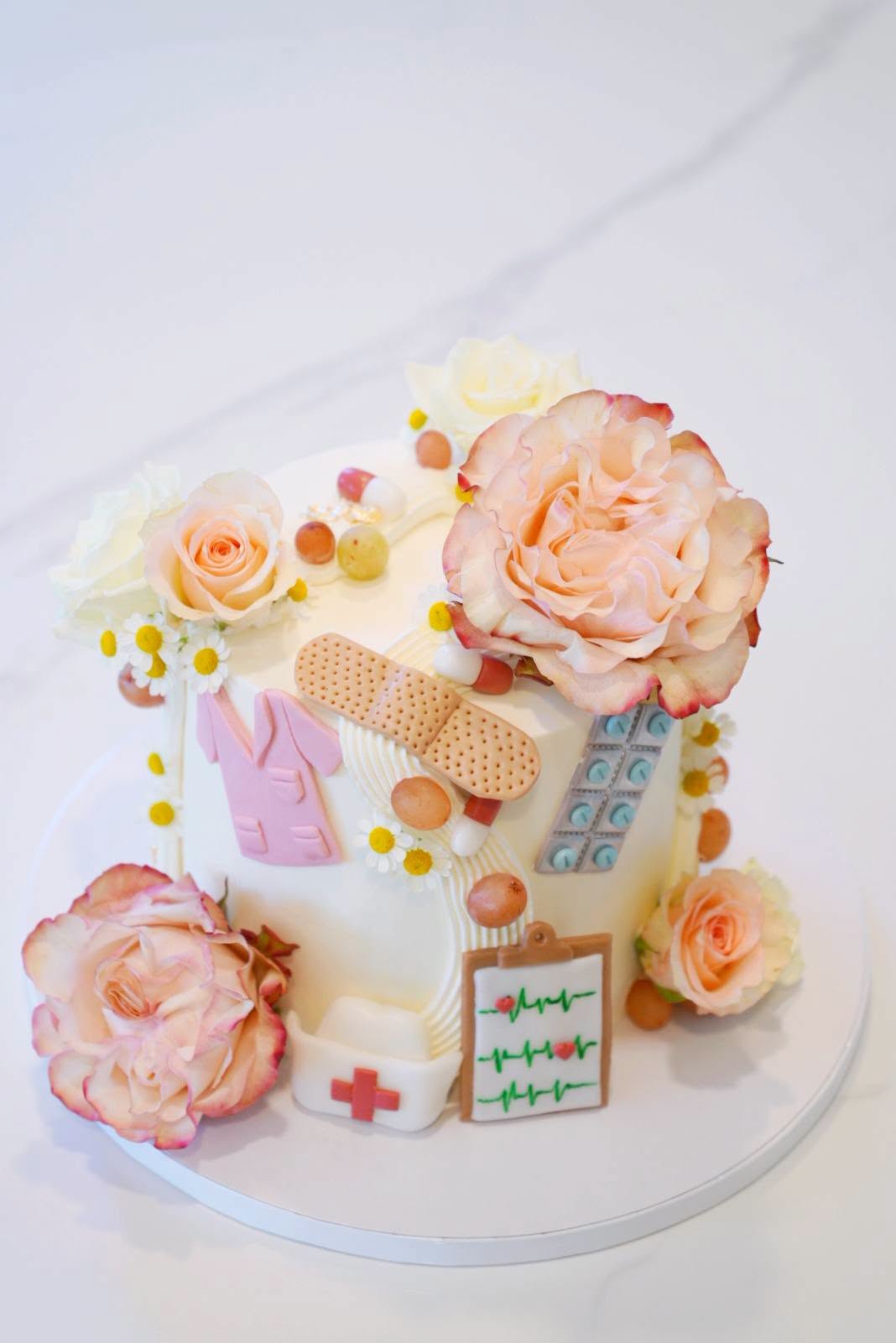 Floral celebration cake